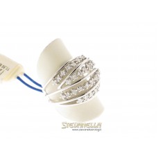 CHIMENTO anello oro bianco 18kt e diamanti referenza 81942979 new